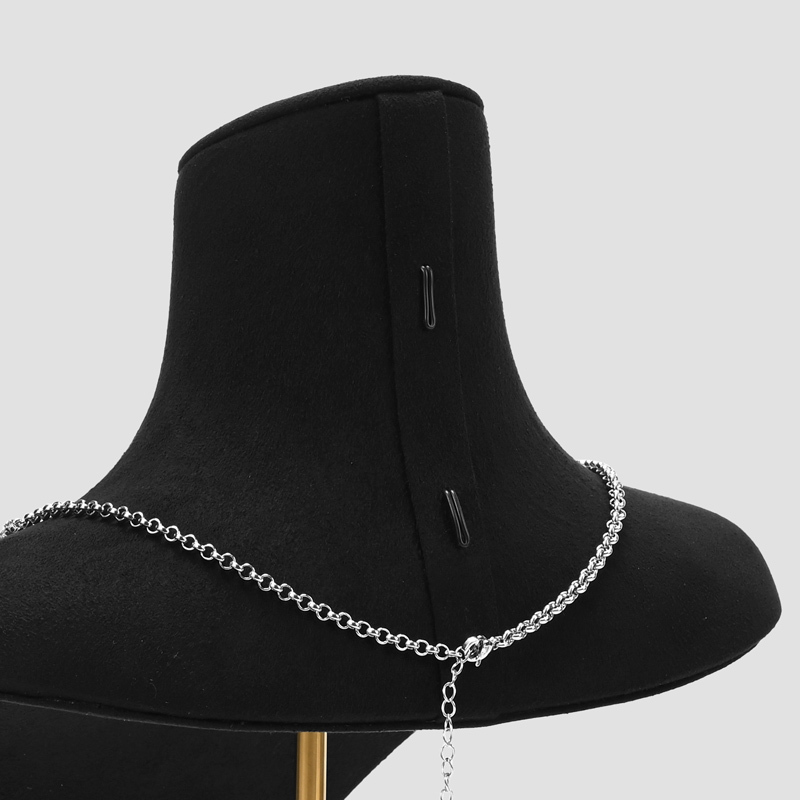 FANXI Luxury microfiber polychrome jewelry bust