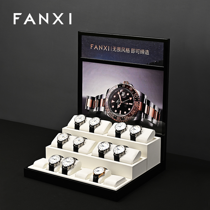 FANXI Fashion glossy finish Black Watch Combination Set Series