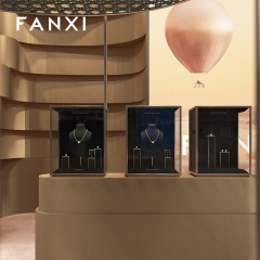 FANXI Luxury Black Baking paint Jewelry display set series