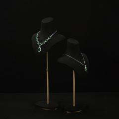 FANXI Luxury microfiber polychrome jewelry bust