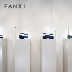 FANXI Fashion Blue Metal Jewelry display set