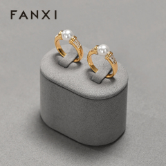 FANXI Hot sale Grey Microfiber Jewelry Combination Set