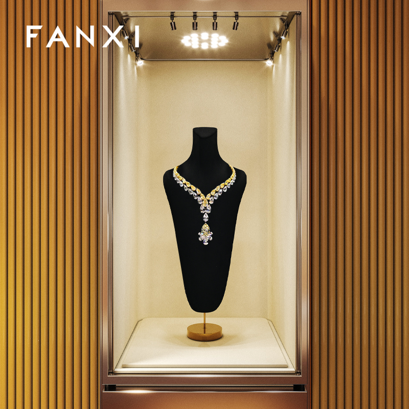 FANXI Luxury Multi-color optional Metal Jewelry Display