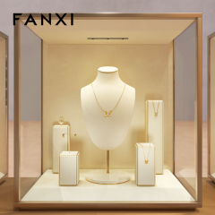 FANXI Wholesale Beige Baking paint Jewelry display set