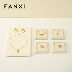 FANXI Wholesale Polychrome Sackcloth Jewelry display tray