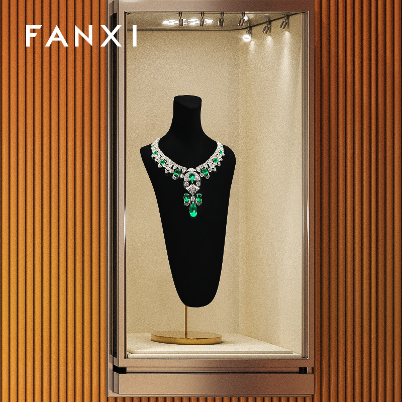 FANXI Luxury Multi-color optional Metal Jewelry Display