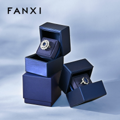 FANXI New arrival Blue cardboard Jewelry box
