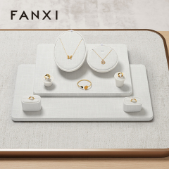 FANXI Wholesale Original color Linen Jewelry Combination Set