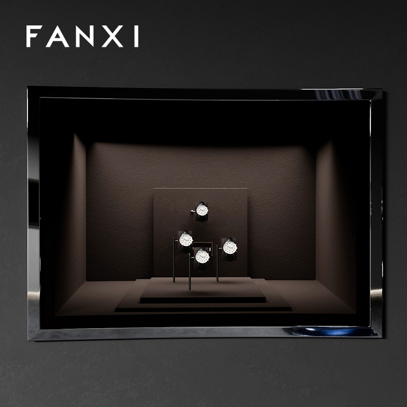 FANXI Fashion Coffee Metal Watch Combination Set Serie