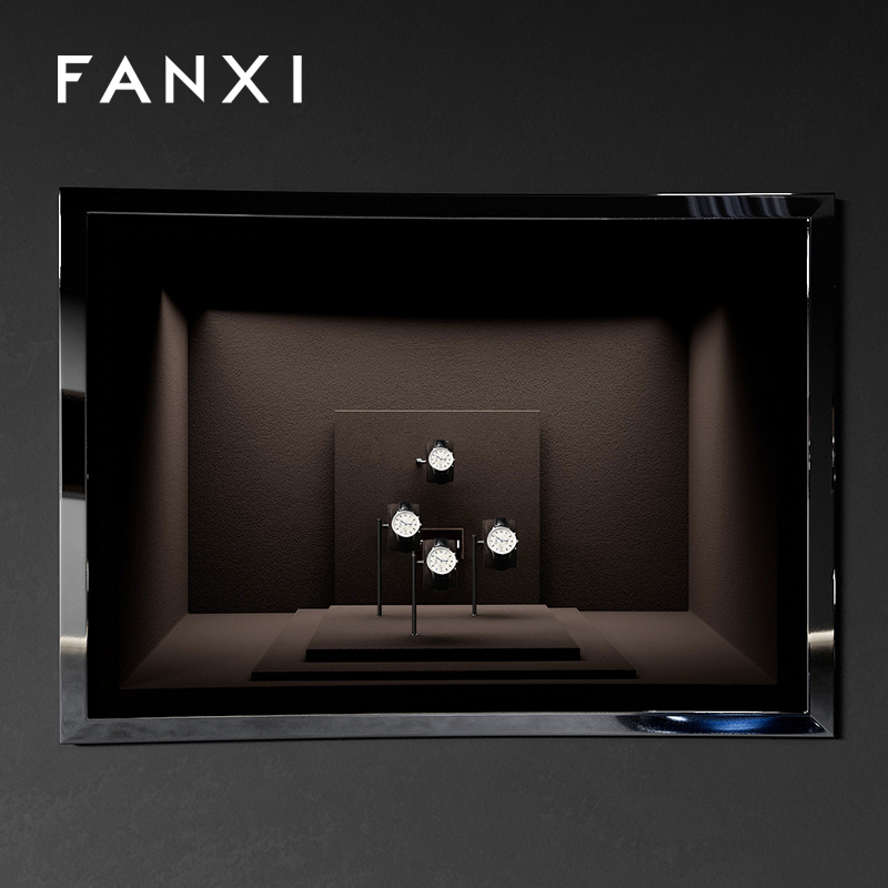 FANXI Fashion Coffee Metal Watch Combination Set Serie