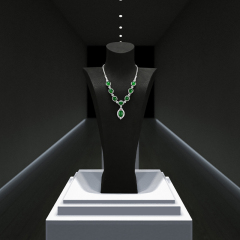 FANXI Wholesale microfiber polychrome jewelry bust