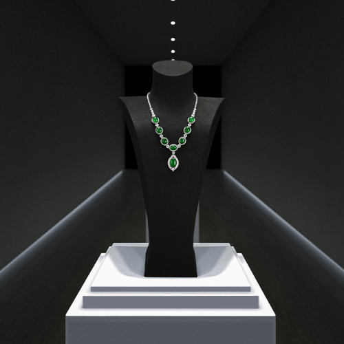 FANXI Wholesale microfiber polychrome jewelry bust