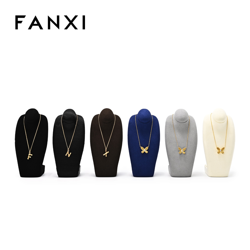 FANXI Hot sale Polychrome Silk Jewelry bust