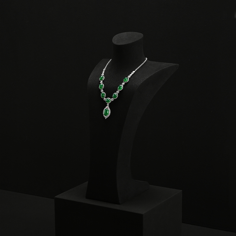 FANXI Wholesale microfiber polychrome jewelry bust