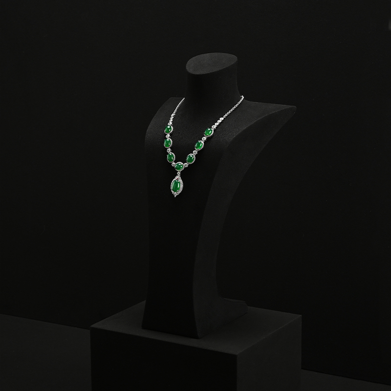 FANXI Wholesale microfiber polychrome jewelry bust
