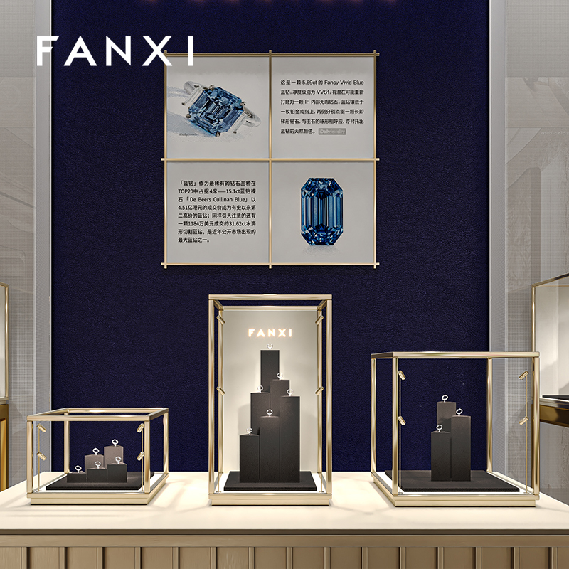 FANXI New arrival coffee metal ring display