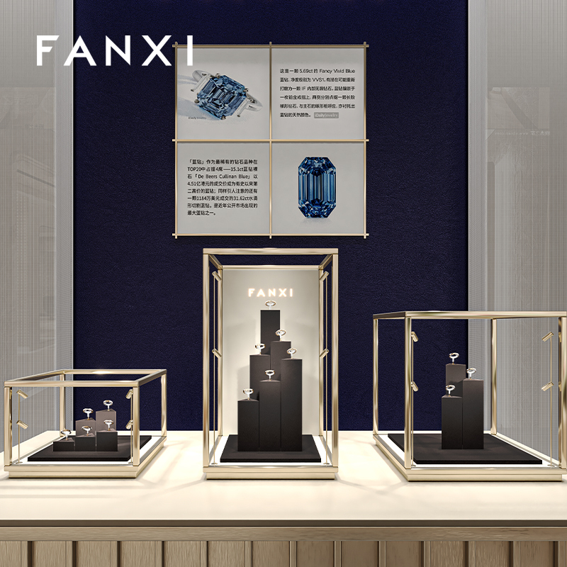 FANXI New arrival coffee metal ring display