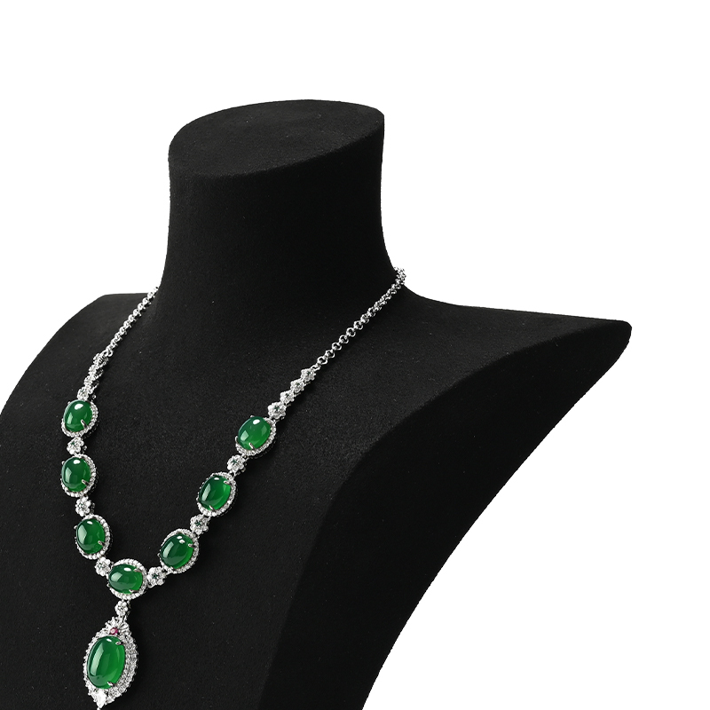 FANXI Wholesale microfiber polychrome jewelry bust