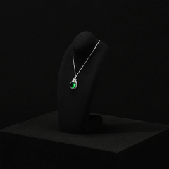 FANXI New arrival colorful microfiber jewelry bust