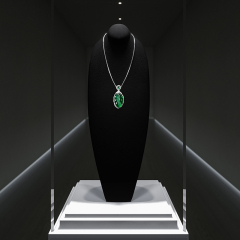 FANXI New arrival colorful microfiber jewelry bust