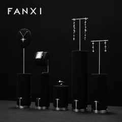 FANXI High quality Black Metal Jewelry display set