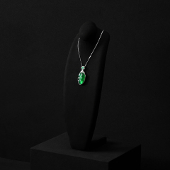 FANXI New arrival colorful microfiber jewelry bust