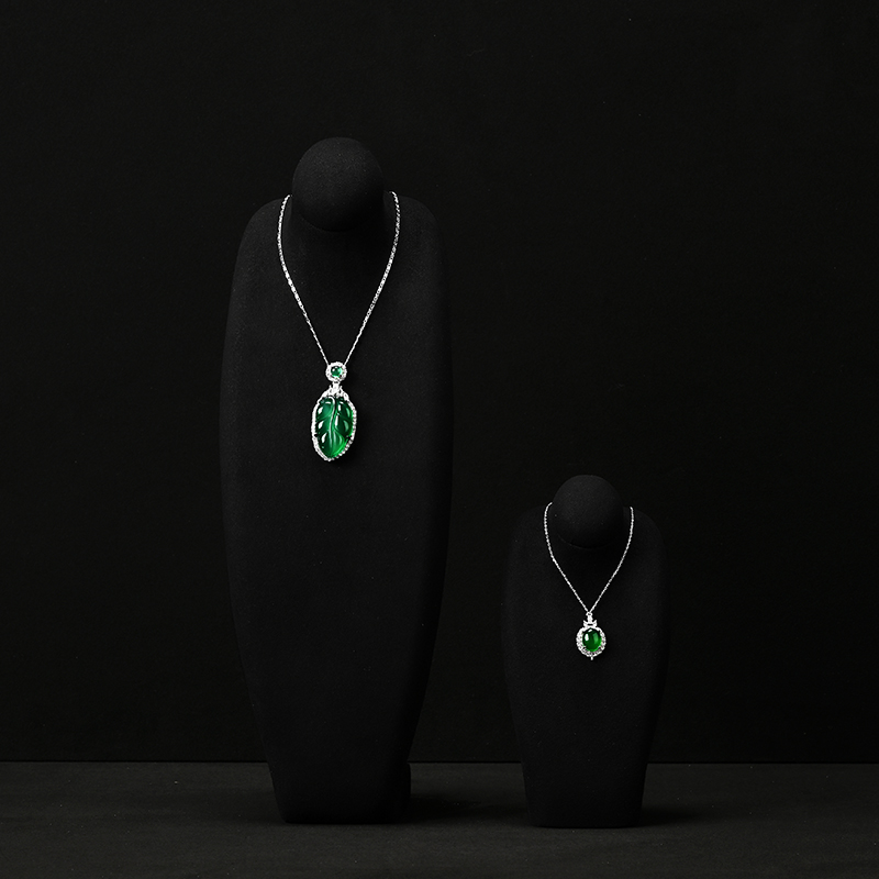 FANXI New arrival colorful microfiber jewelry bust