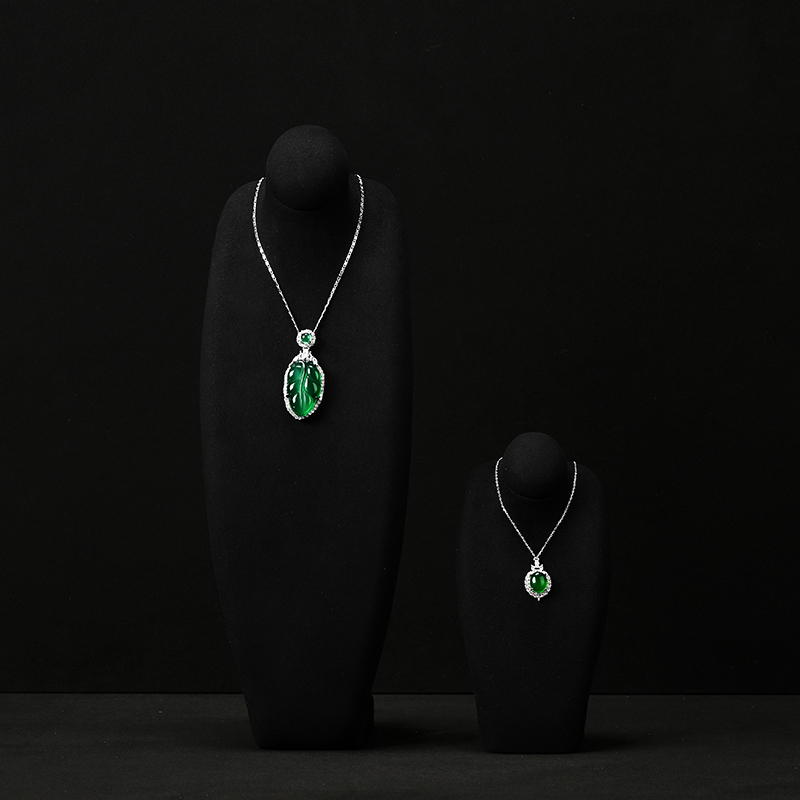 FANXI New arrival colorful microfiber jewelry bust