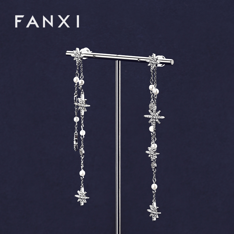 FANXI High quality Blue Metal Jewelry display set