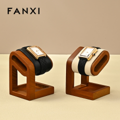 FANXI Luxury beige Woodeny Watch display stand