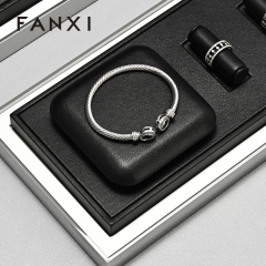 FANXI Factory Black Leather Jewelry Display