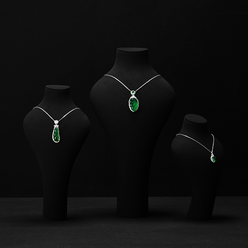 FANXI high quality Microfiber Multicolored jewelry bust