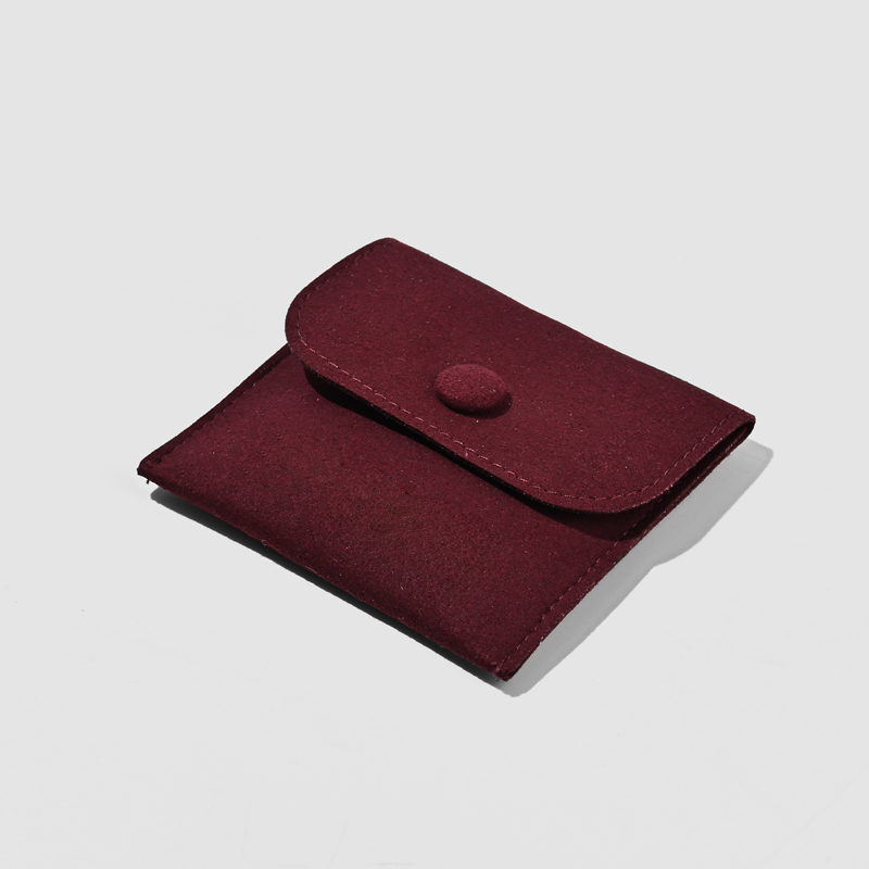 FANXI Custom wine red microfiber Jewelry bag