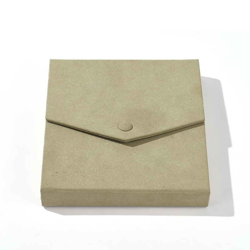 FANXI Custom grayish green microfiber neckalce holder