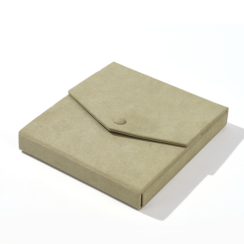 FANXI Custom grayish green microfiber neckalce holder