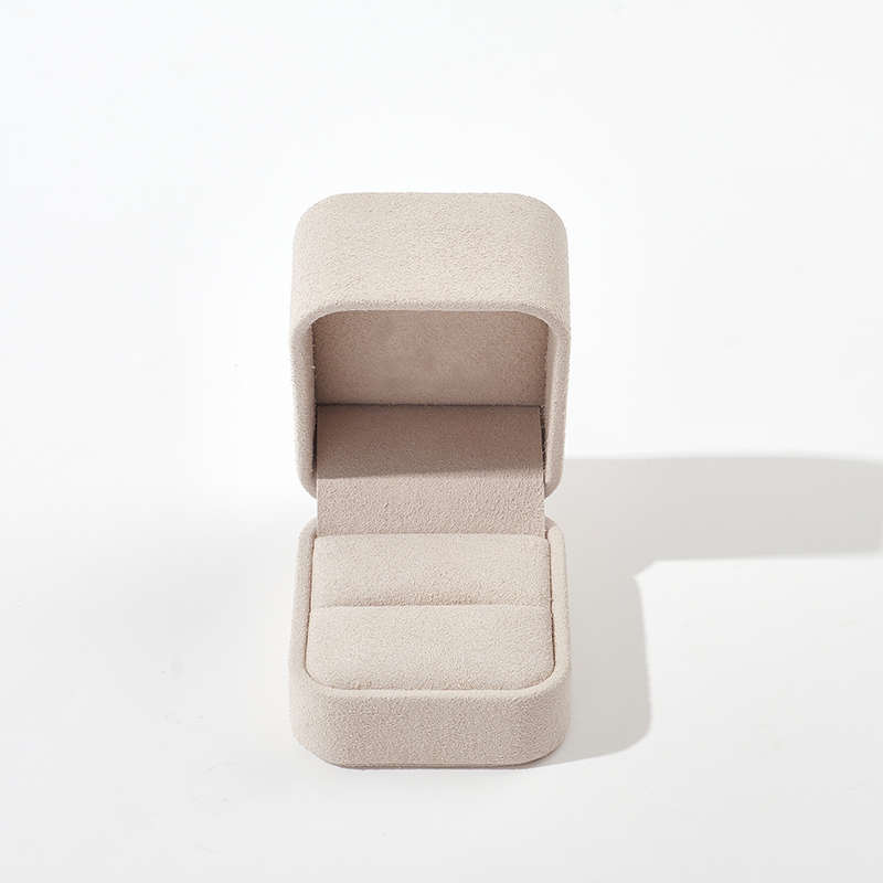 FANXI Custom beige leatherette paper jewelry box