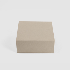 FANXI Custom light khaki paper velvet jewelry box