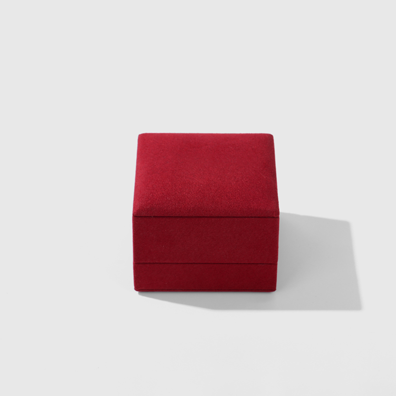 FANXI Custom red microfiber jewelry box