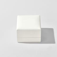 FANXI Custom white leather microfiber jewelry box