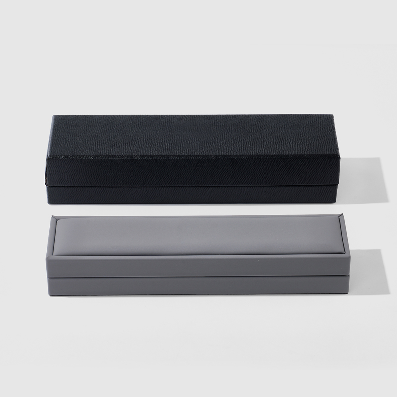 FANXI Custom black and gray paper velvet jewelry box