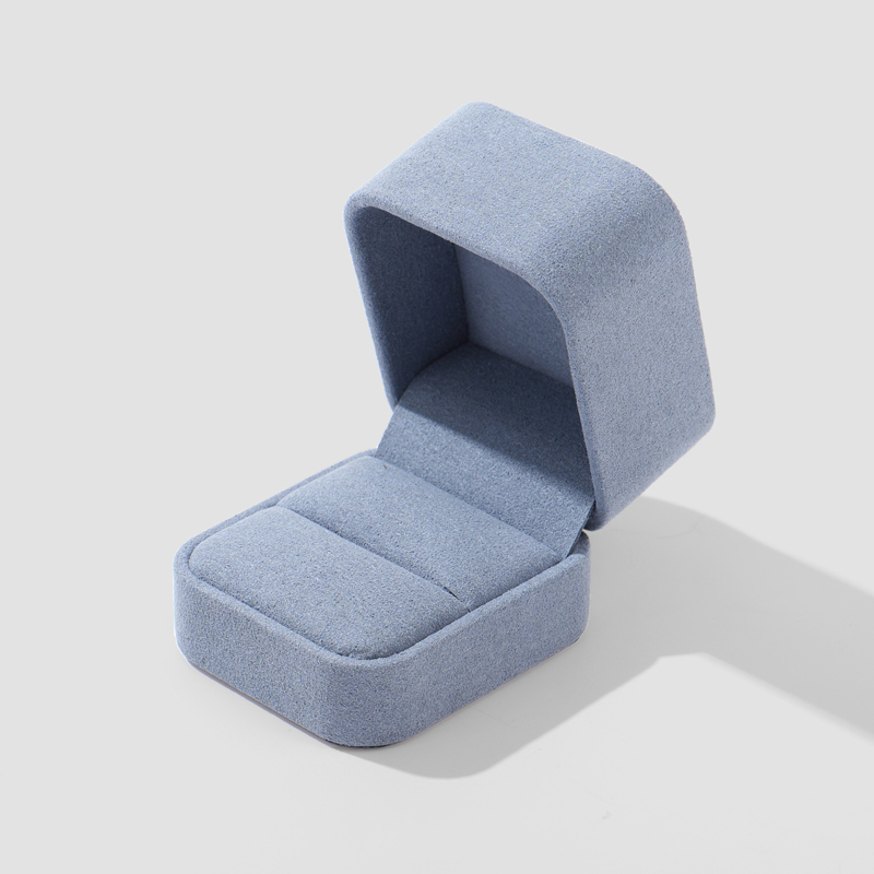 FANXI Custom blue leatherette paper jewelry box