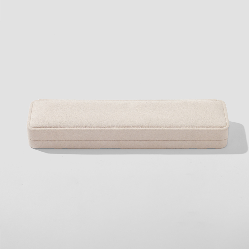 FANXI Custom light khaki microfiber jewelry box