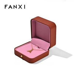 FANXI Custom tangerine velvet jewelry box