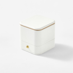 FANXI Custom off white microfiber jewelry box