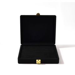 FANXI Custom blue PU and microfiber ring box