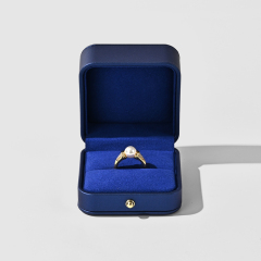 FANXI Custom blue microfiber inside jewelry box