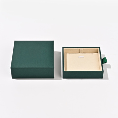 FANXI Custom green paper velvet necklace box