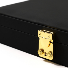 FANXI Custom blue PU and microfiber ring box