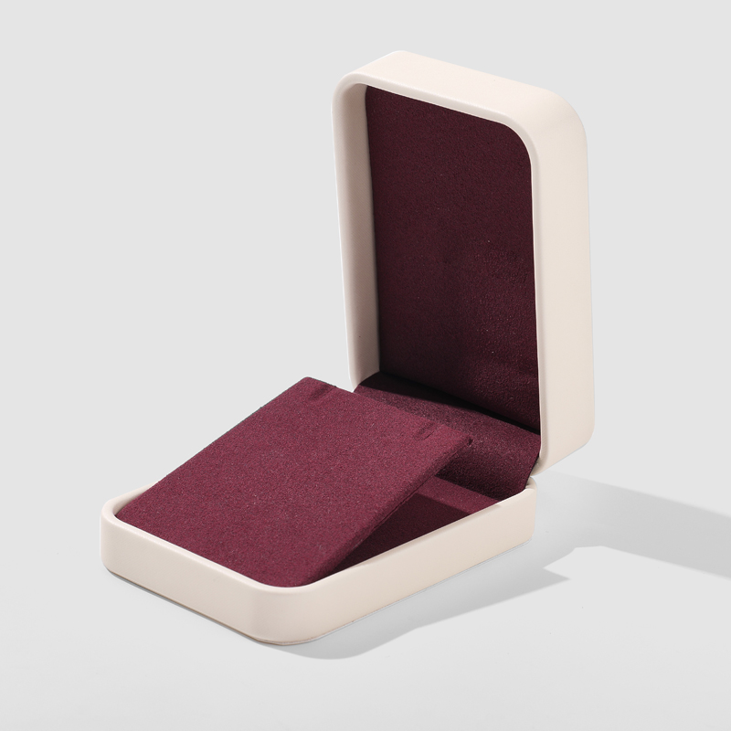 FANXI Custom off white microfiber jewelry box