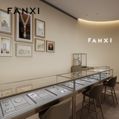 FANXI Luxury metal Gray Jewelry display set series